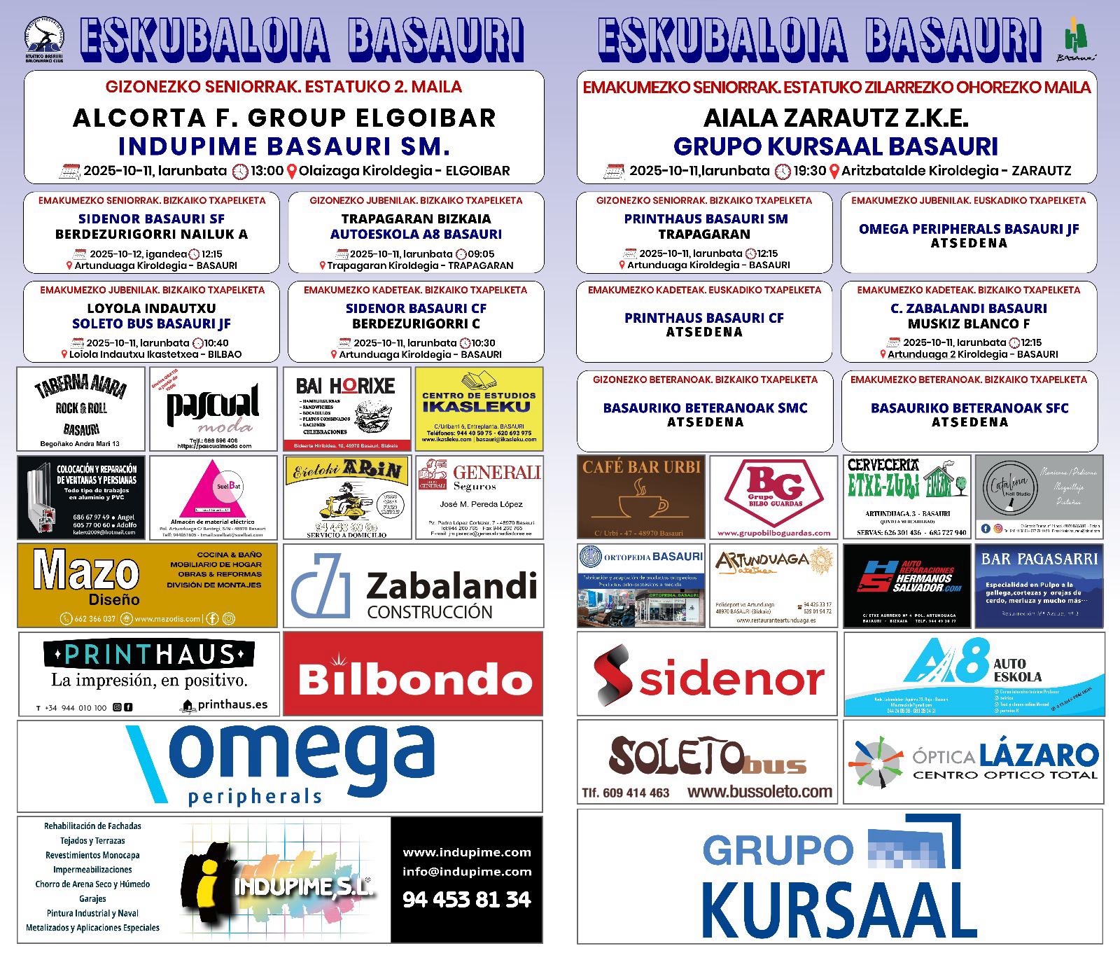 Cartelera 20251011