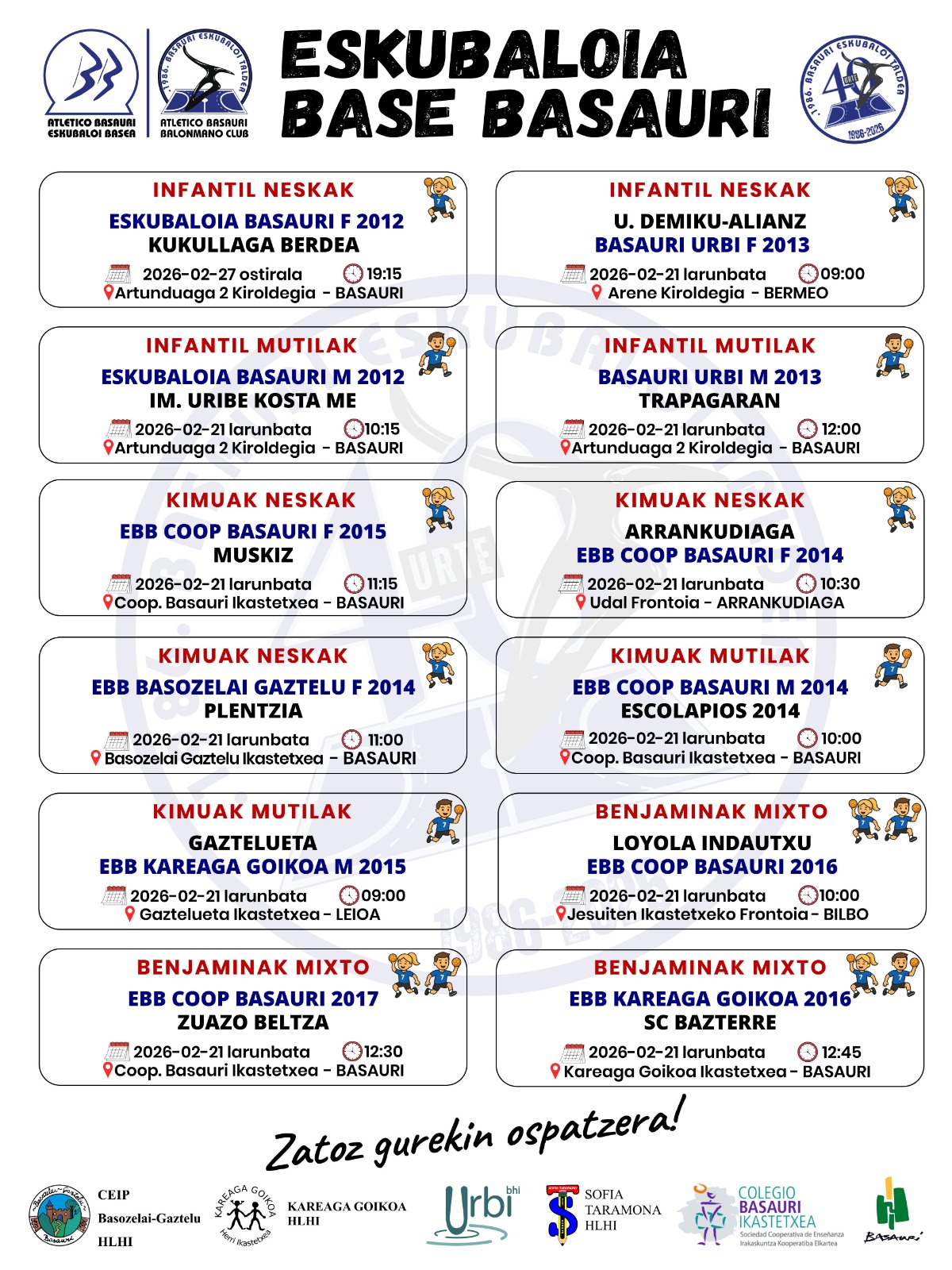 Cartelera escolar 20260221