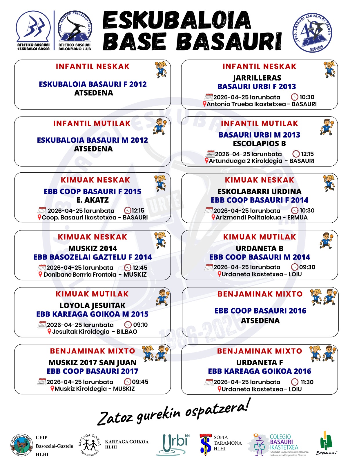 Cartelera escolar 20260425